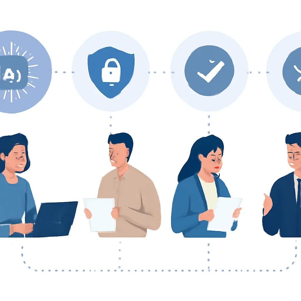Human-reviewed AI marketing workflow for customer trust