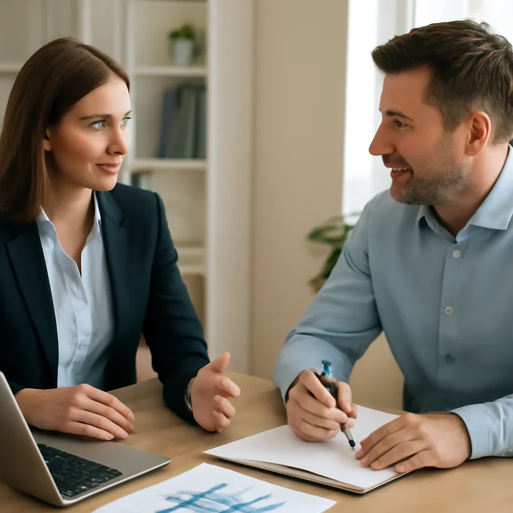 Calgary home service business owner discussing service areas qualified leads and booked job growth