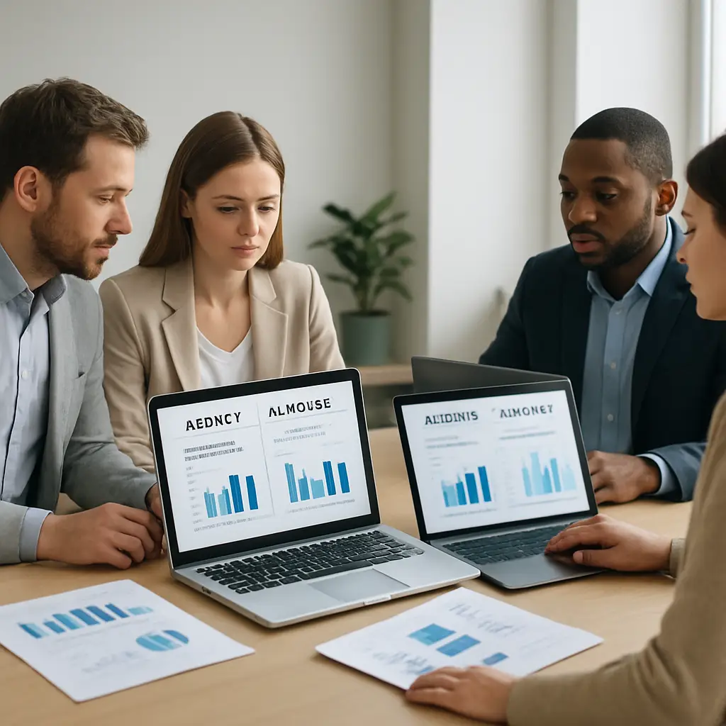 Calgary business team comparing marketing staffing consulting agency and hybrid growth models
