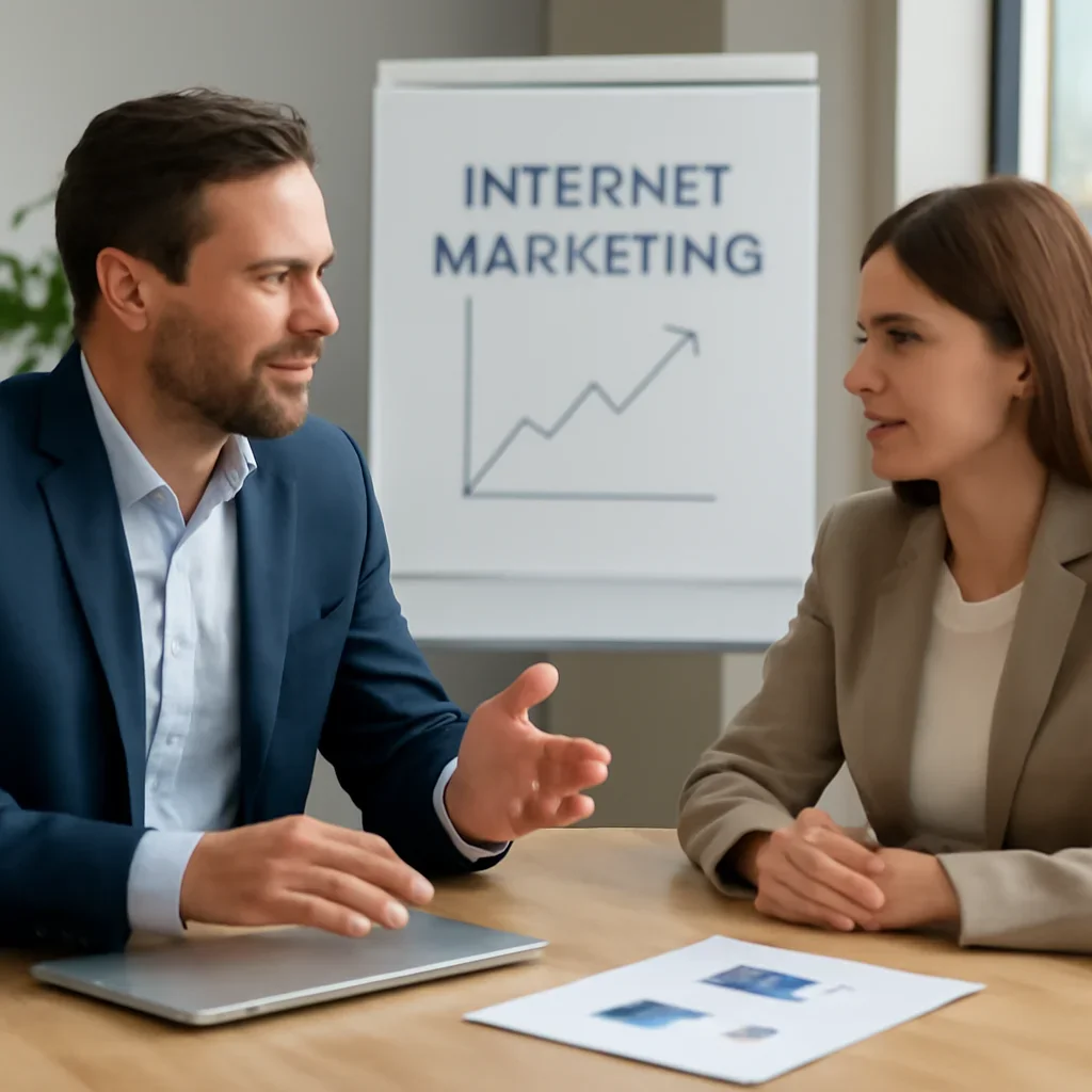 Calgary real estate professional discussing seller buyer and property marketing growth