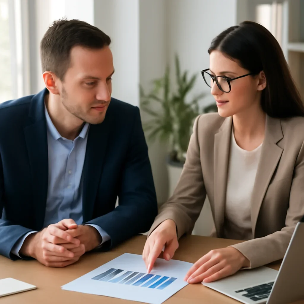 Saskatoon business owner discussing customer acquisition and growth goals with a marketing consultant