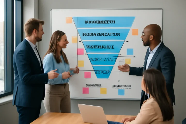 Calgary business mapping a marketing funnel